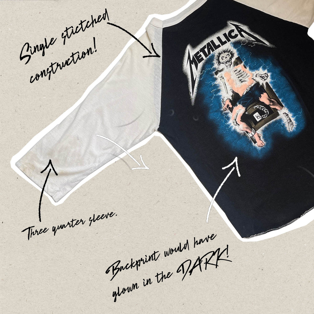 Rare circa 1985 Metallica 'Metal Up Your Ass' album t-shirt