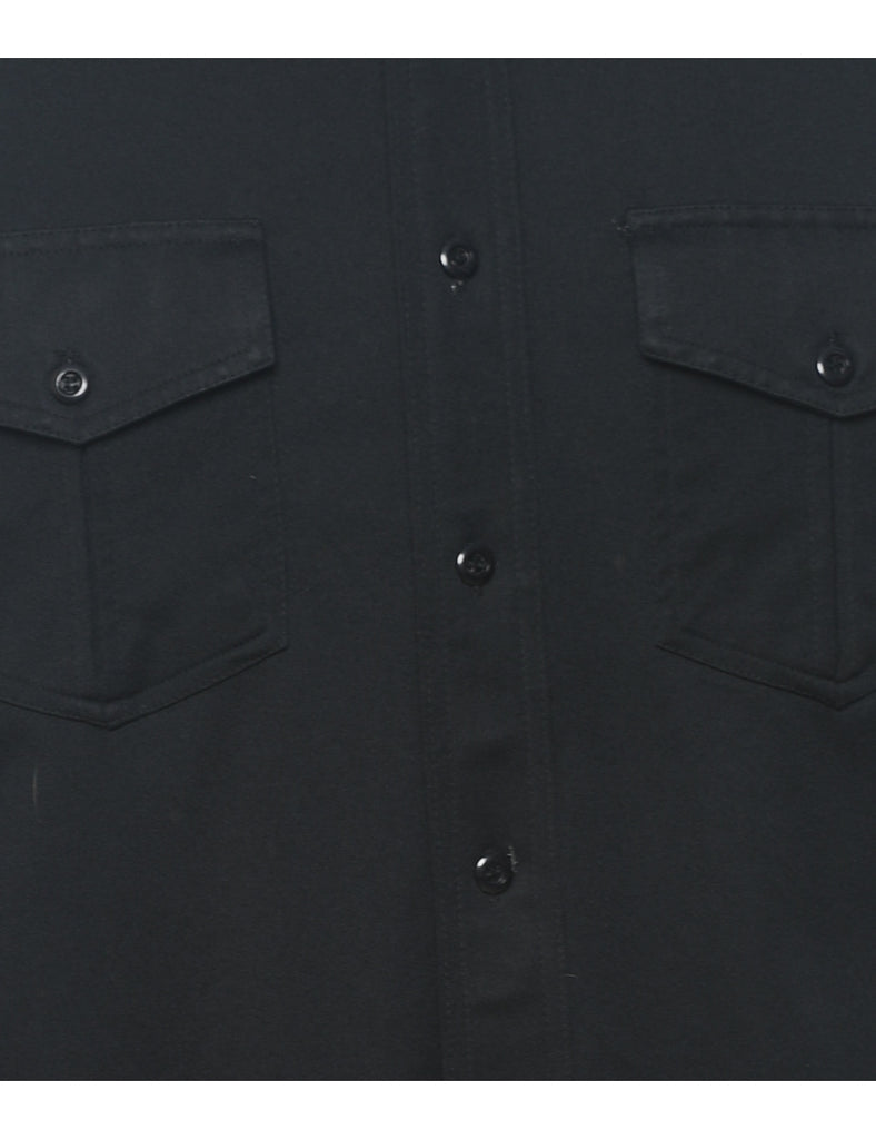 1970s Black Classic Shirt - M