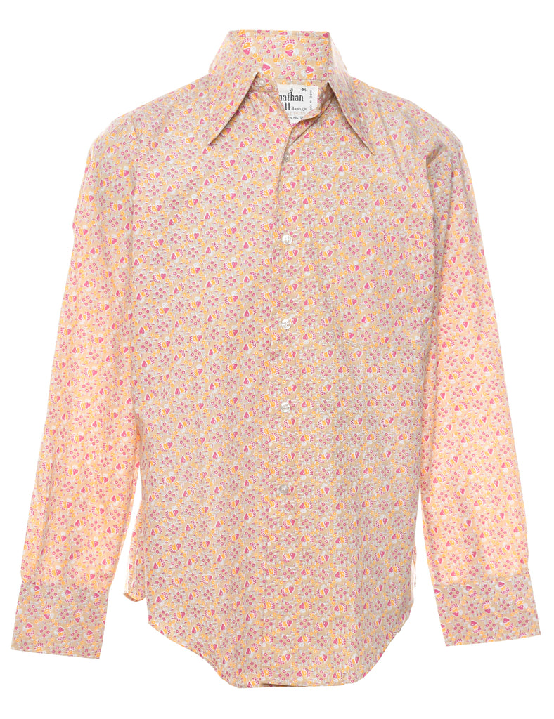 1970s Floral Shirt - M