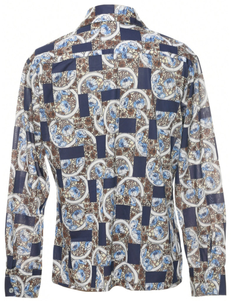 1970s Floral Shirt - M