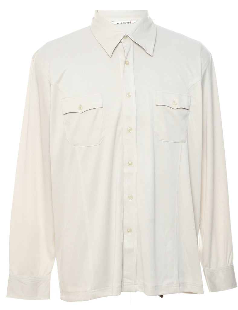 1970s Light Grey Shirt - L