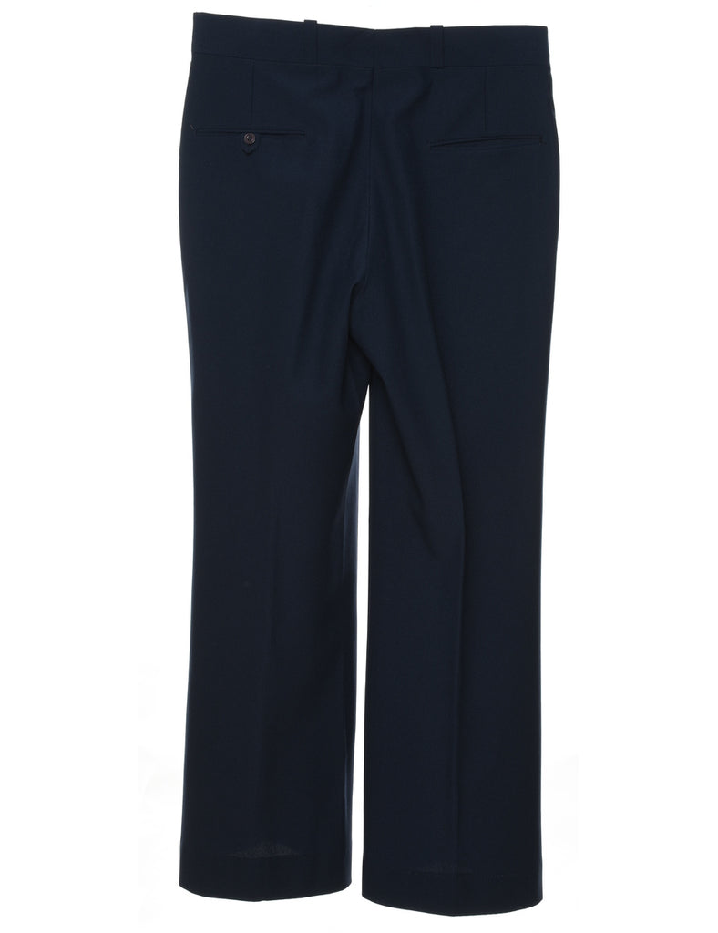 1970s Navy Suit Trousers - W32 L29