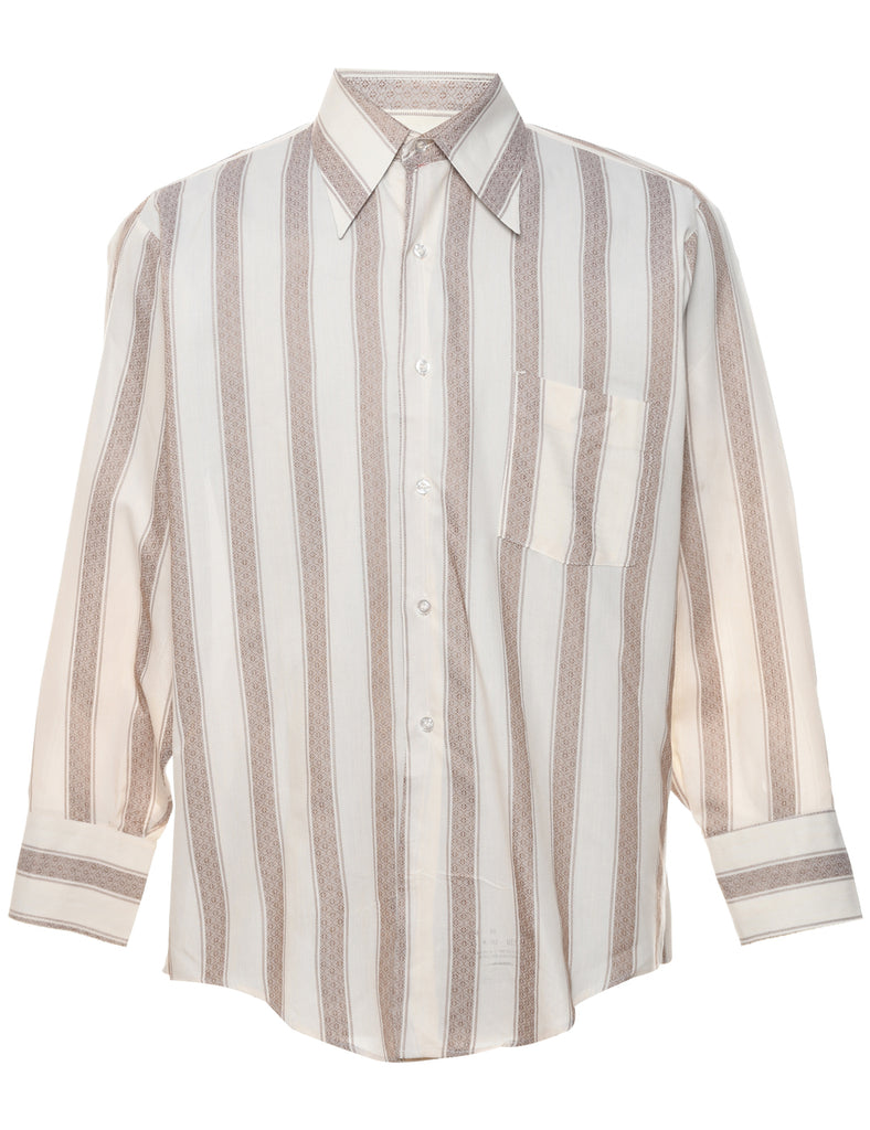 1970s Striped Shirt - L