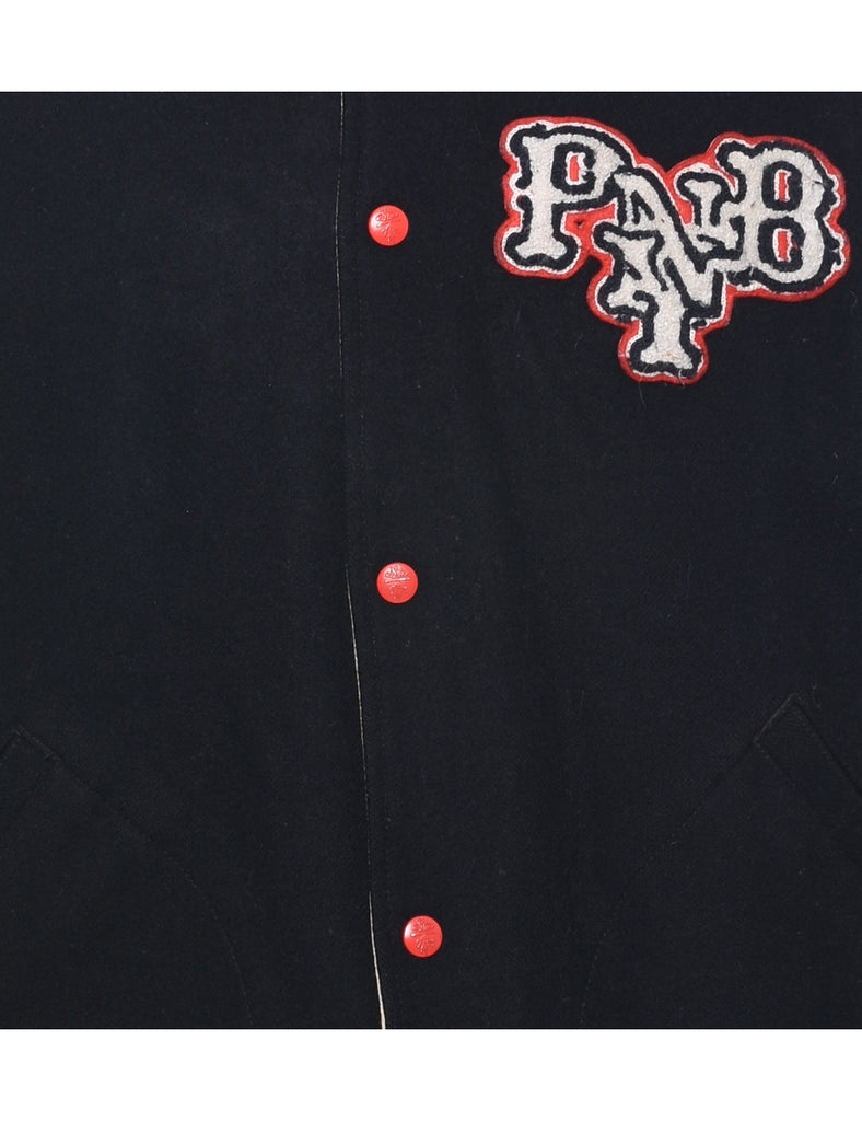 1980s Black Team Jacket - XL