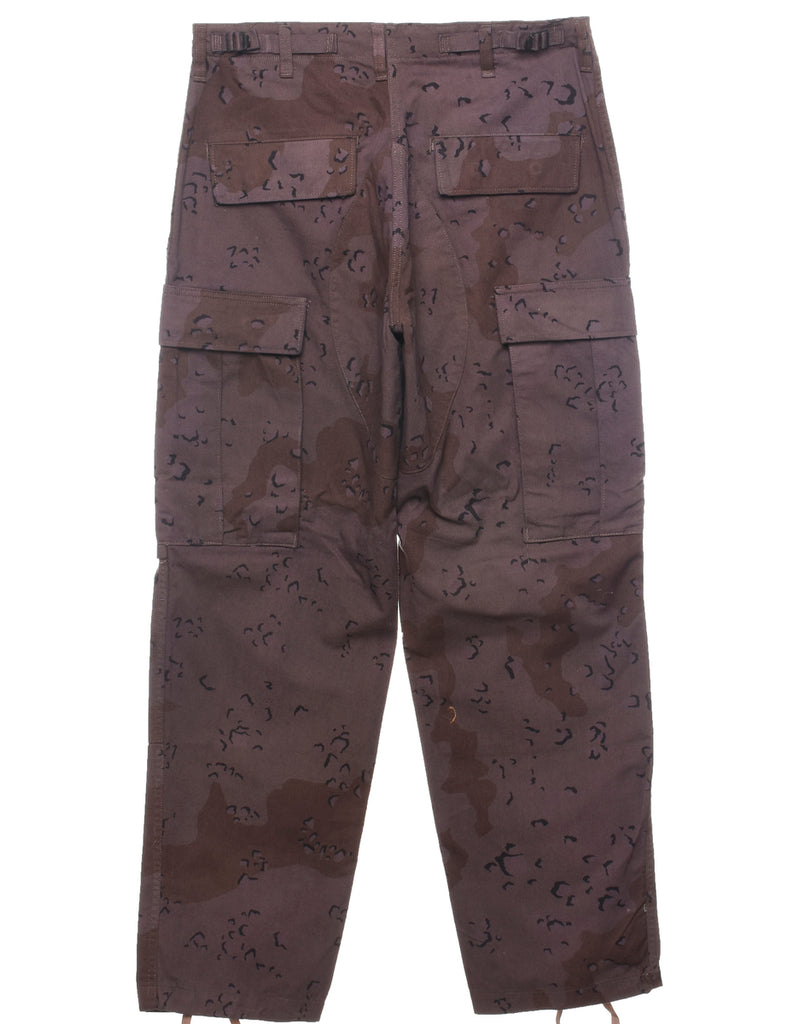 1983 Desert Camouflage Design Cargo Trousers - W31 L30