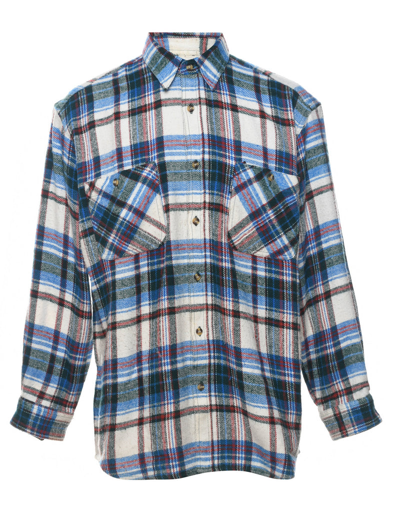 1990s Checked Plaid Shirt - L