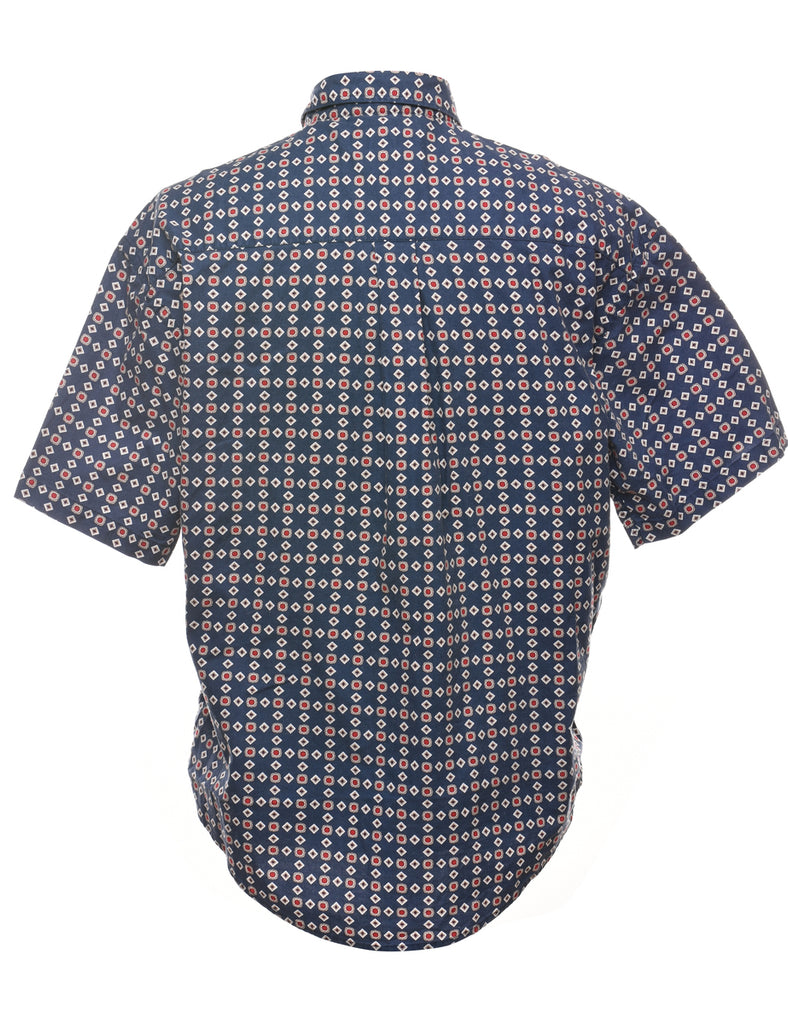 1990s Geometric Pattern Shirt - L