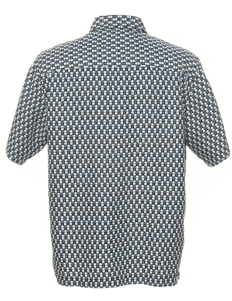 1990s Geometric Pattern Shirt - M