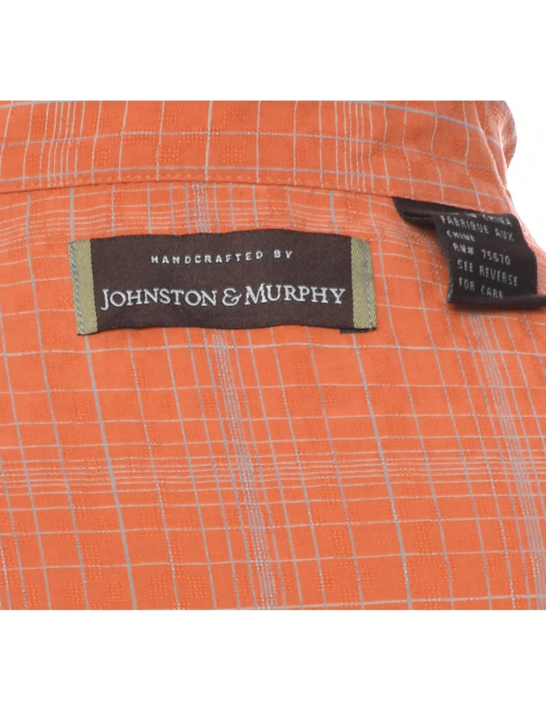 1990s Johnston & Murphy Checked Shirt - L