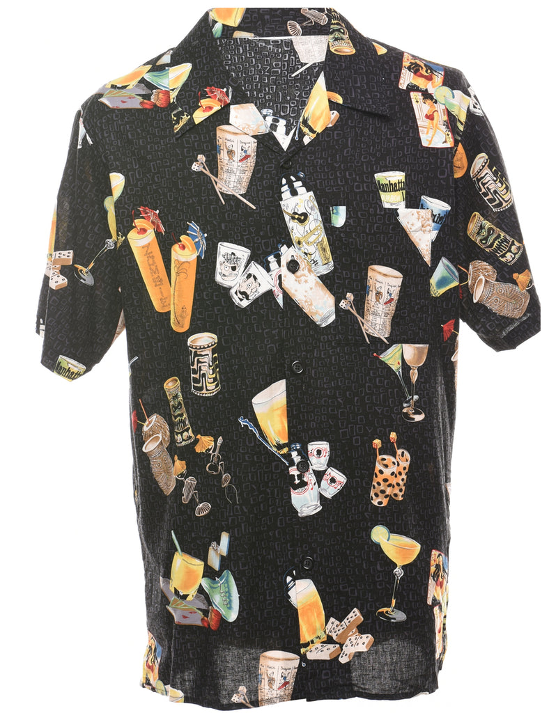 1990s Novelty Print  Shirt - L