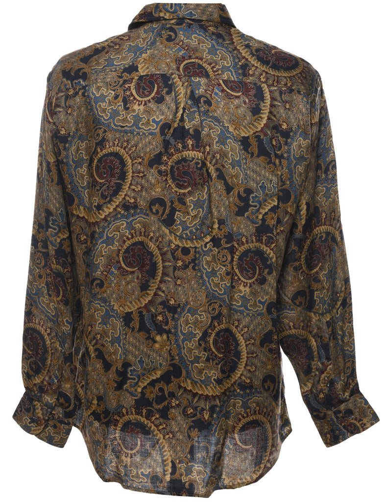 1990s Paisley Print Multi-Colour Shirt - M