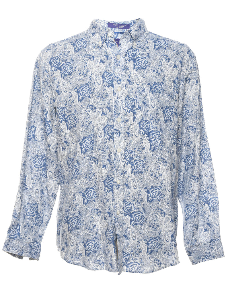 1990s Paisley Print Shirt - M