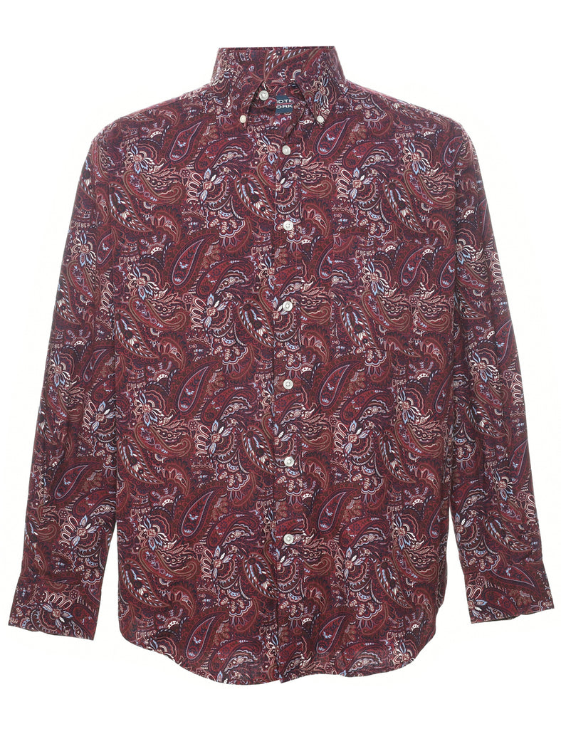 1990s Paisley Print Shirt - M