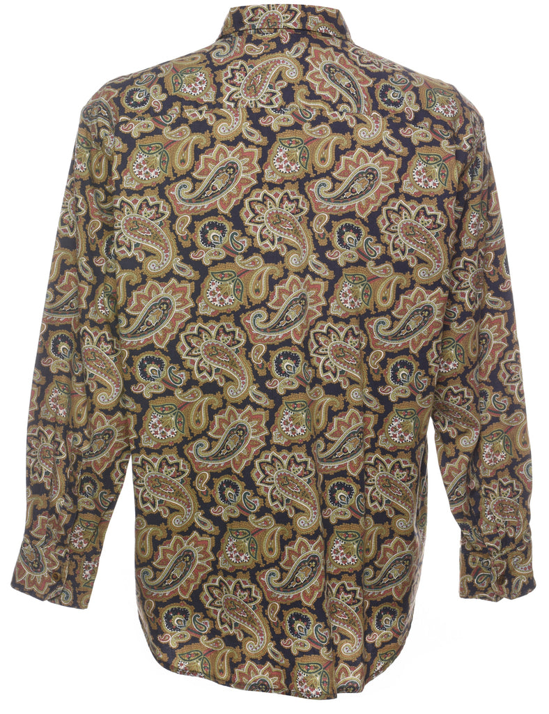 1990s Paisley Print Shirt - M