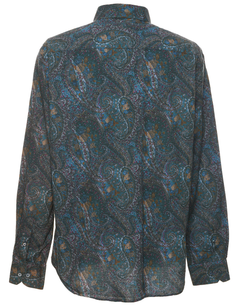 1990s Paisley Print Shirt - XL