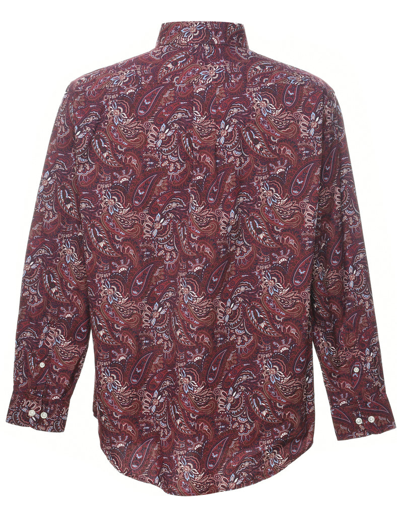 1990s Paisley Print Shirt - M