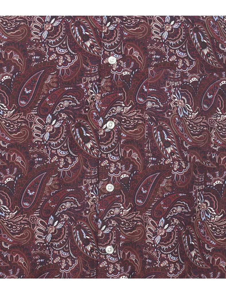 1990s Paisley Print Shirt - M