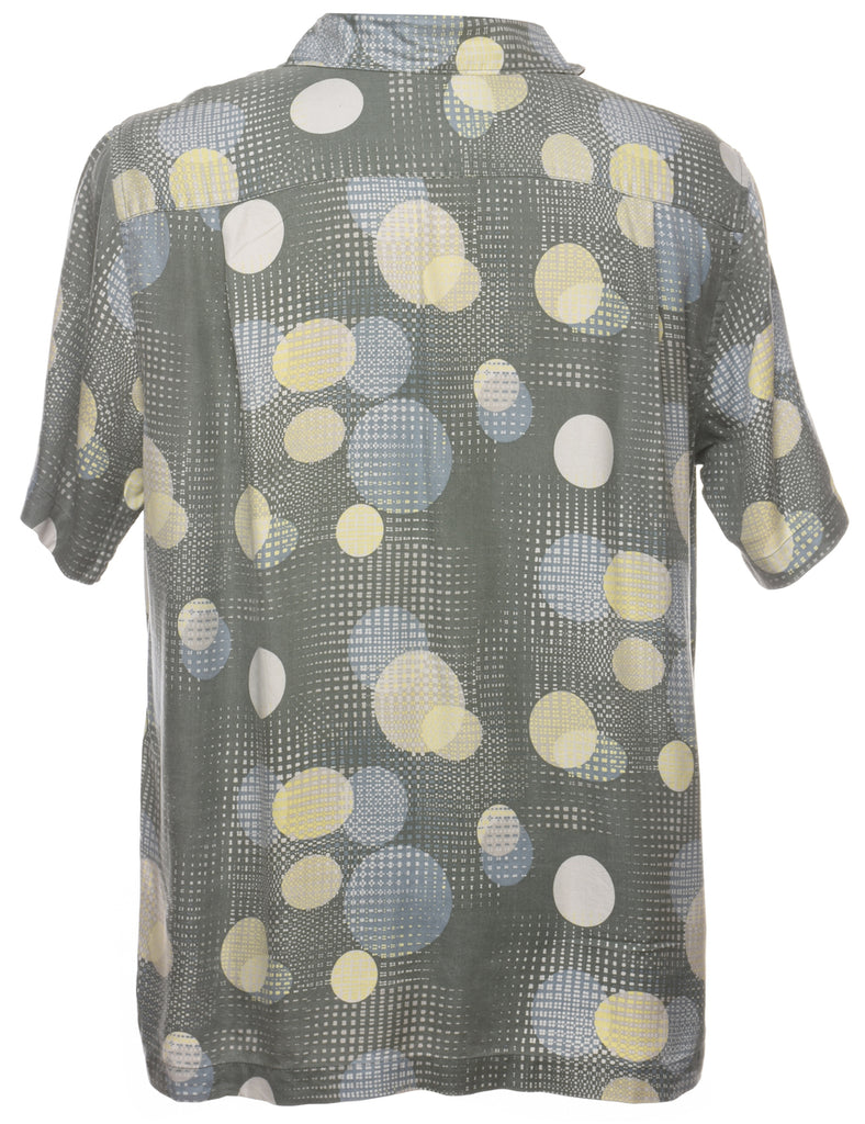 1990s Polka Dot  Shirt - L