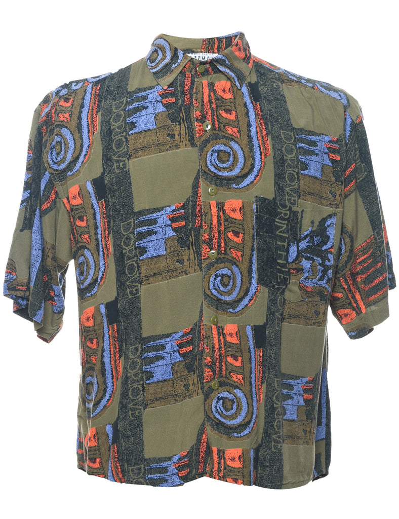 1990s Short Sleeve Shirt - M