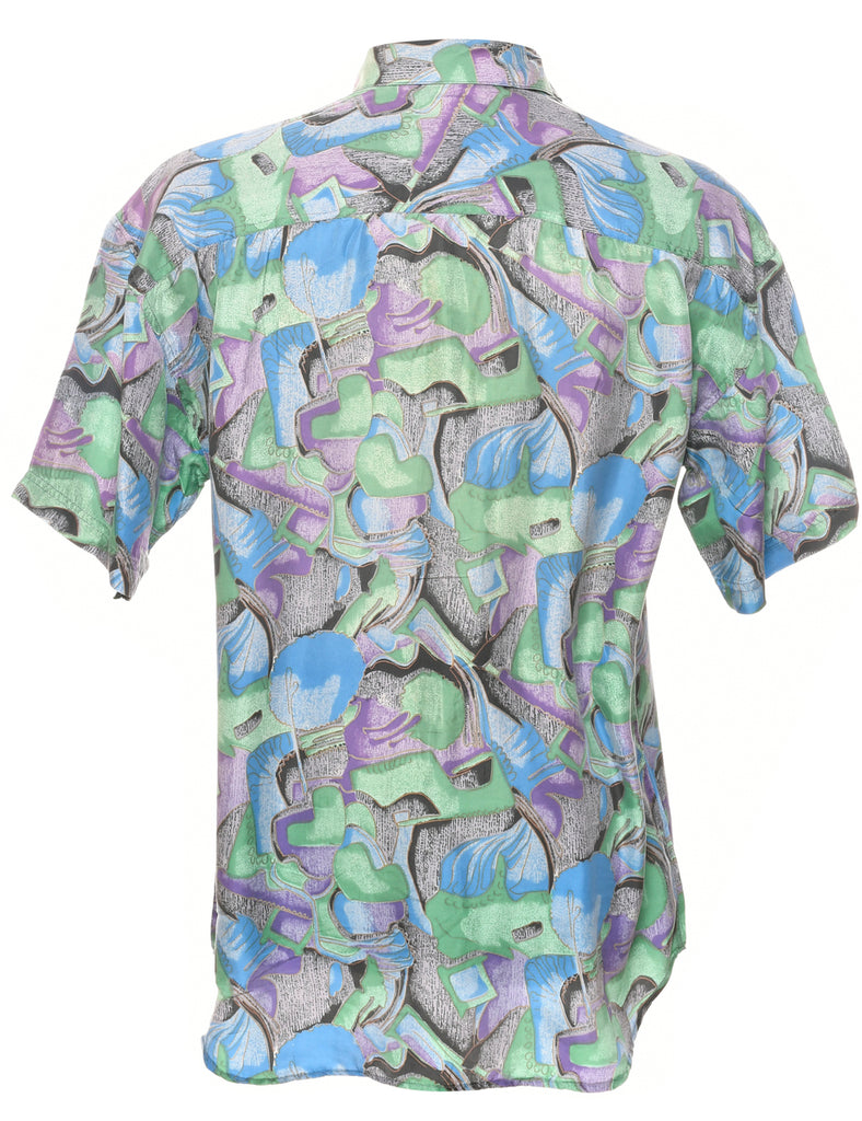 1990s Silk Shirt - M