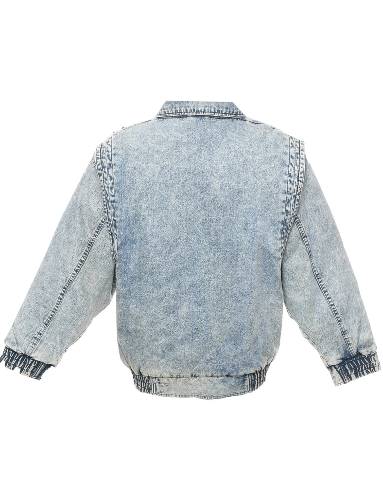 Acid Wash Denim Jacket - XL