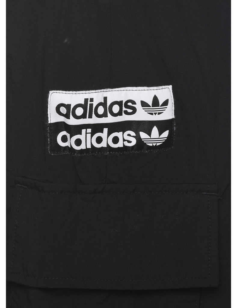 Adidas Black & White Contrast Track Pants - W24 L28