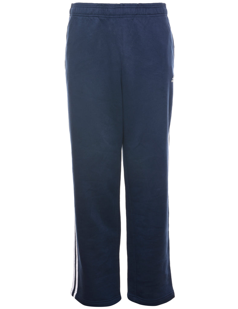 Adidas Navy & White Jogging Bottoms - W36 L31