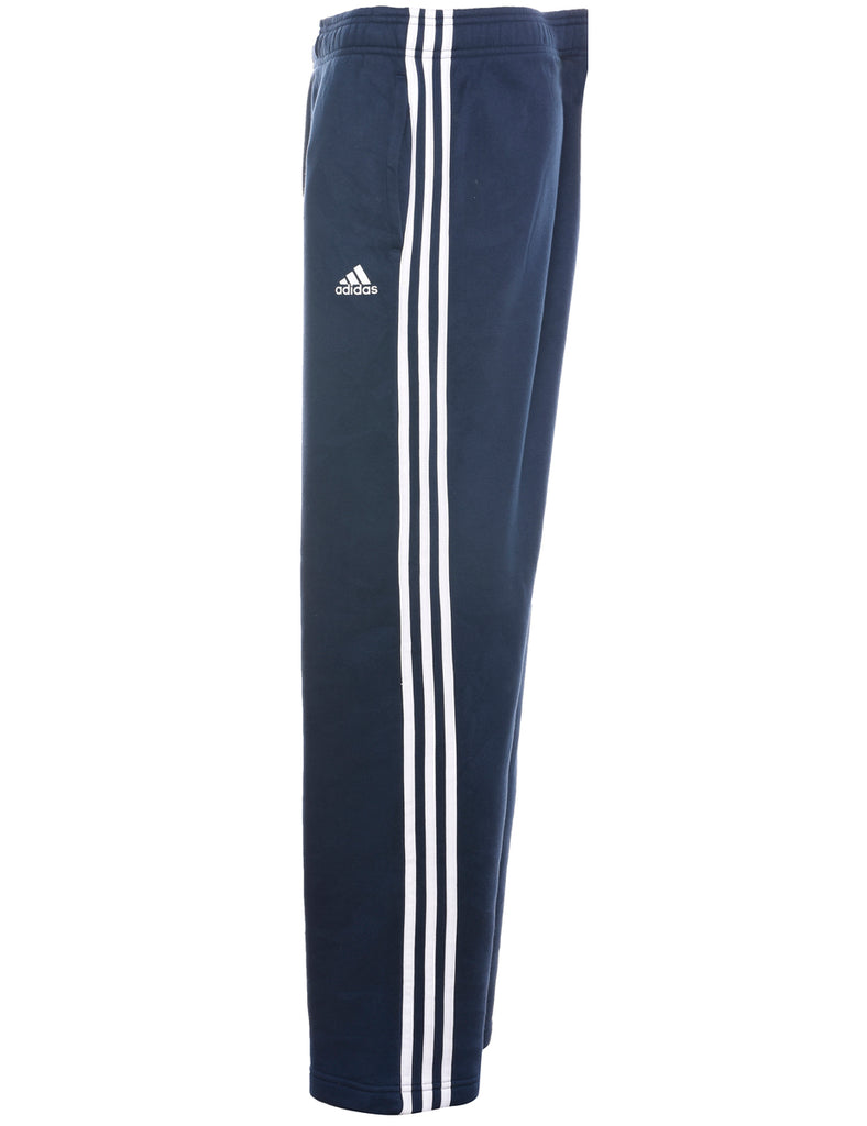 Adidas Navy & White Jogging Bottoms - W36 L31