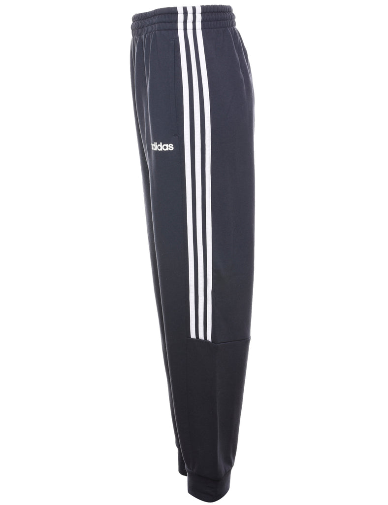 Adidas Navy & White Jogging Bottoms - W32 L27