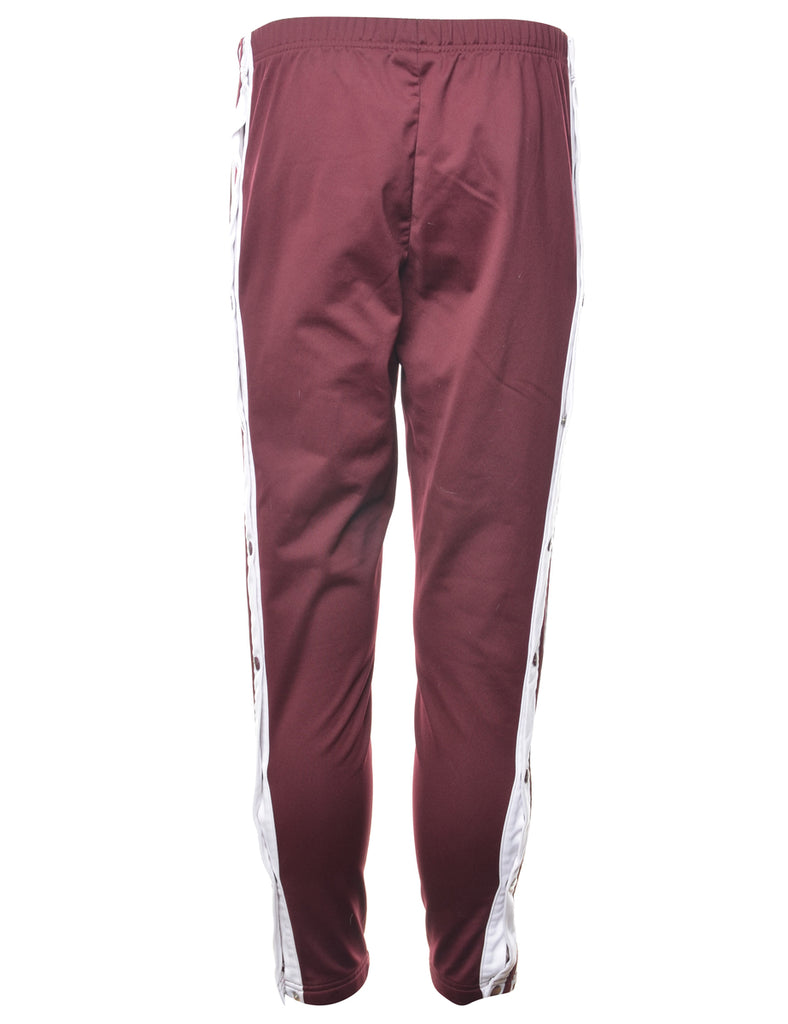 Adidas Plum & White Track Pants - W30 L30