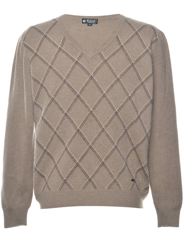 Argyle Jumper - M