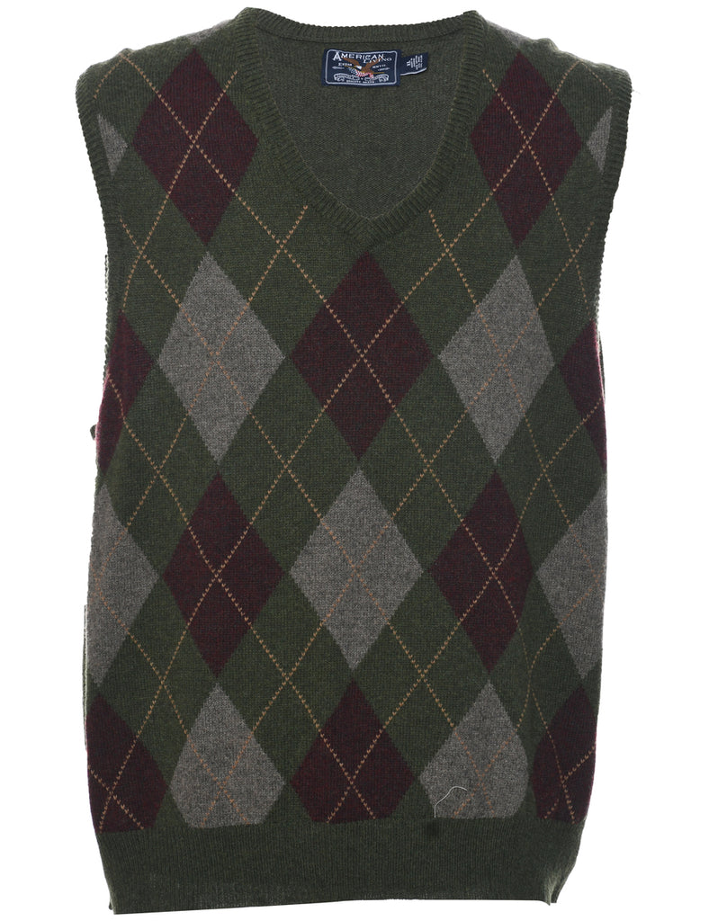 Argyle Sweater Vest - XL