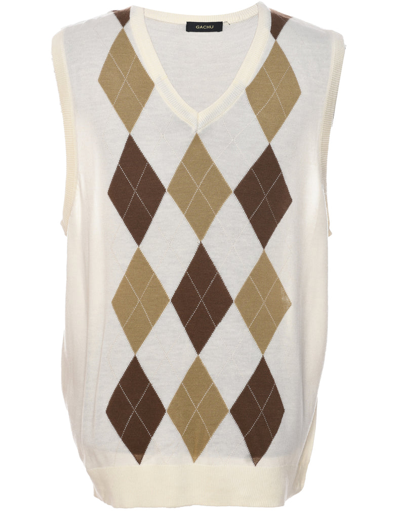 Argyle Sweater Vest - L