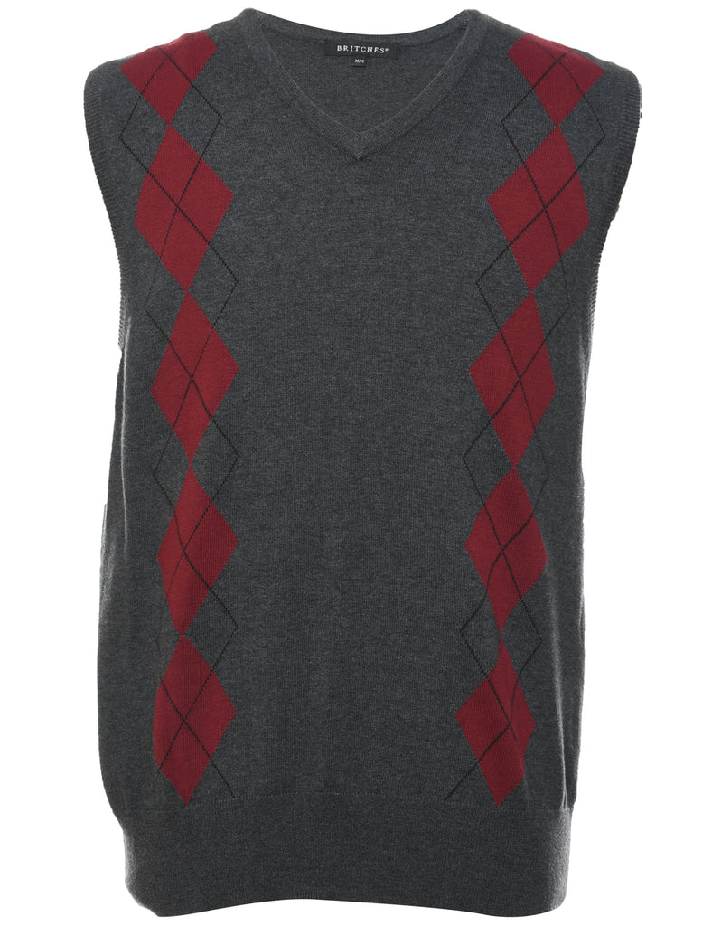 Argyle Vest - M