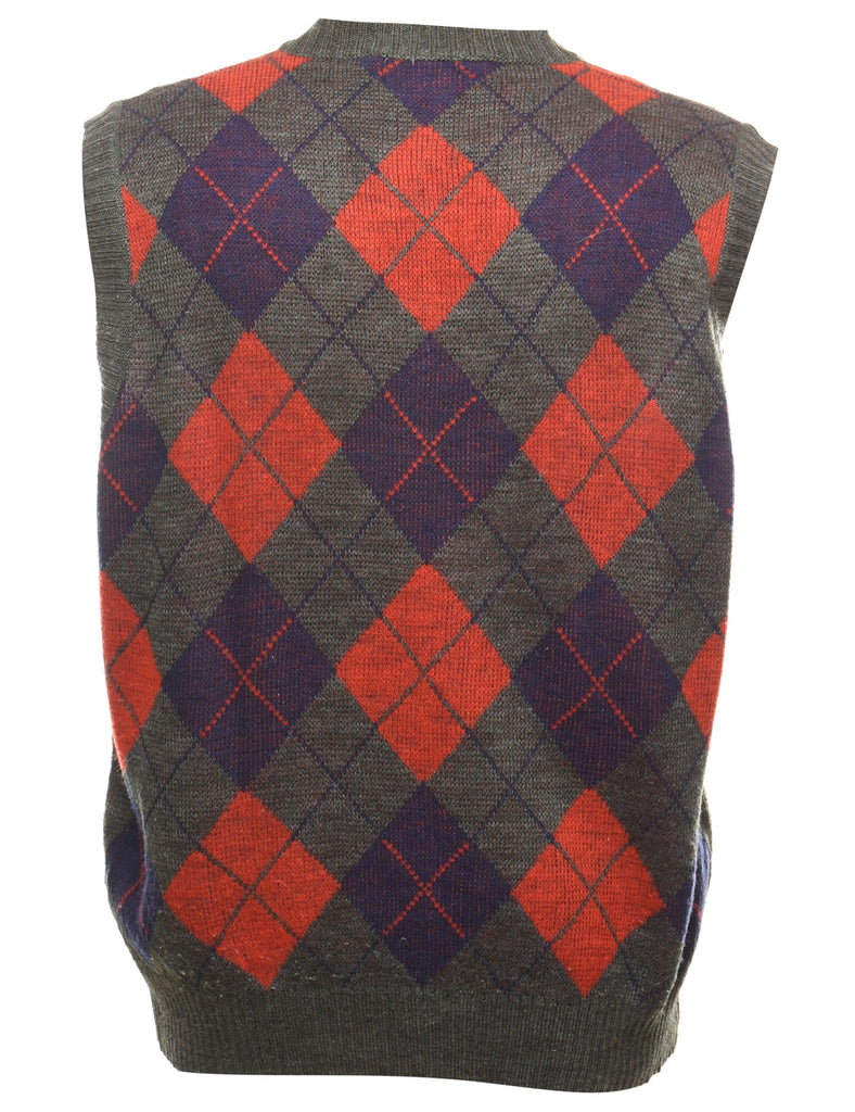 Argyle Vest - L