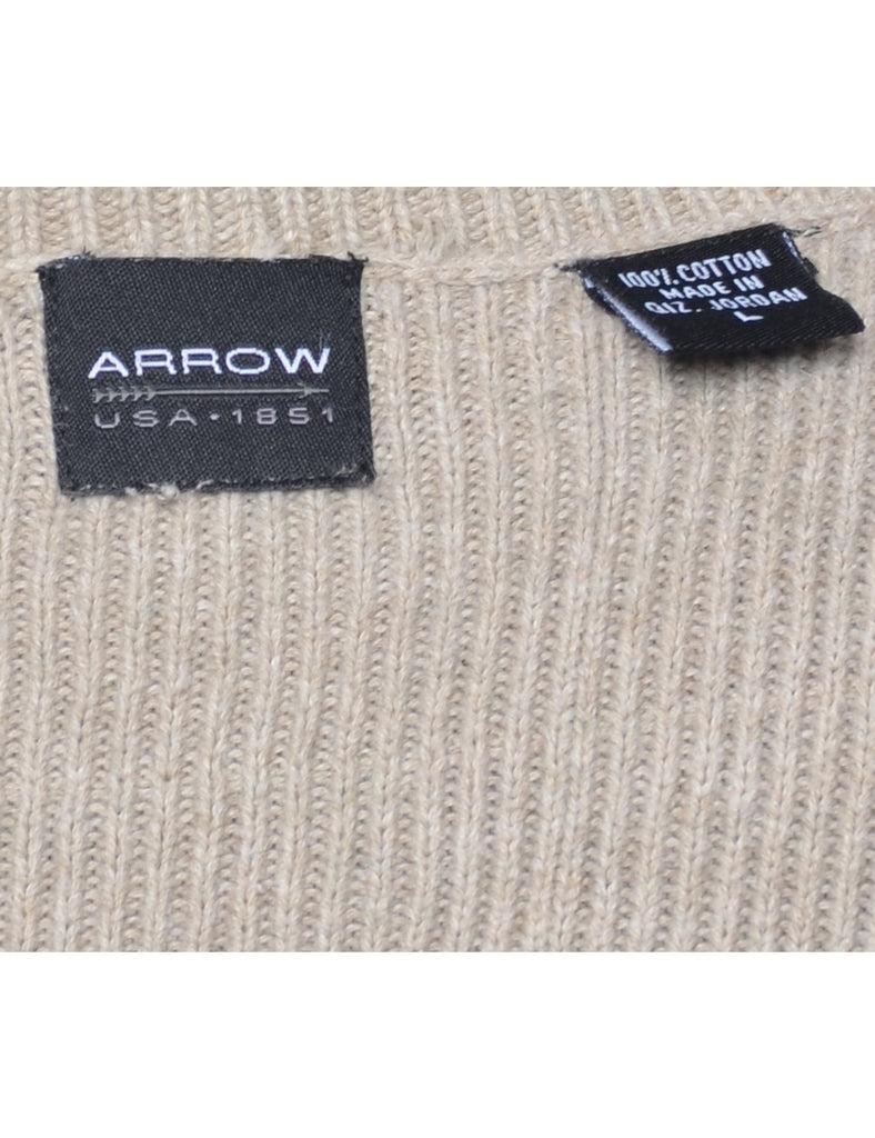 Arrow Beige Jumper - L