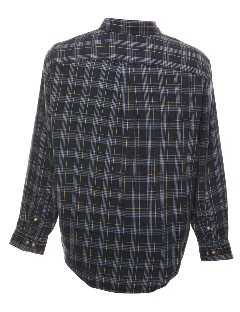 Arrow Navy Checked Shirt - L