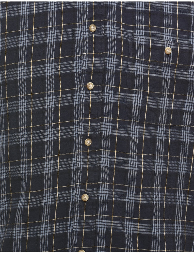 Arrow Navy Checked Shirt - L