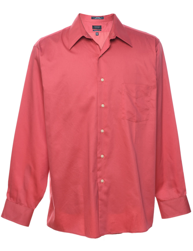 Arrow Salmon Pink Shirt - L