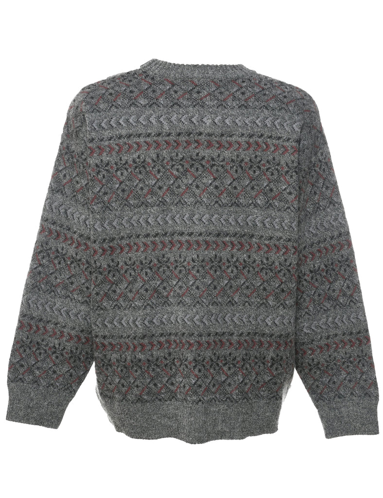 Aztec Print Jumper - L