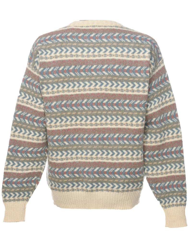 Aztec Print Jumper - L