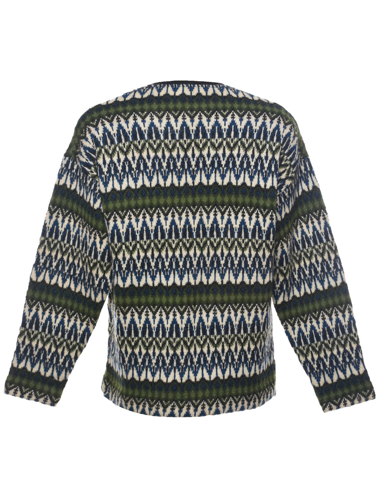 Aztec Print Jumper - M