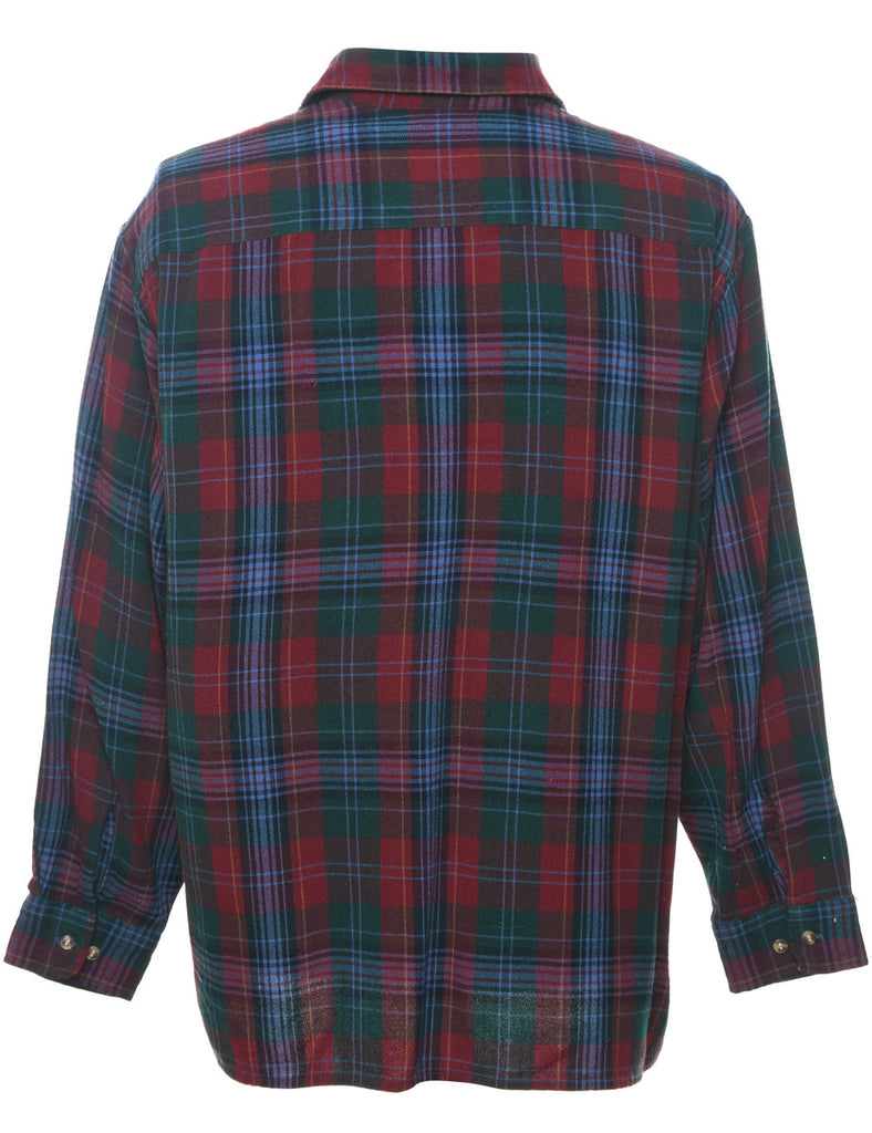 Back Packer Multi-Colour Flannel 1990s Checked Shirt - XL