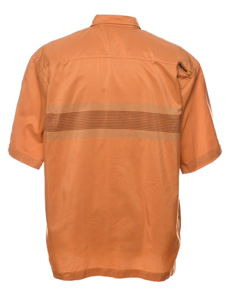 Bay Creek Y2K Orange Checked Shirt - L