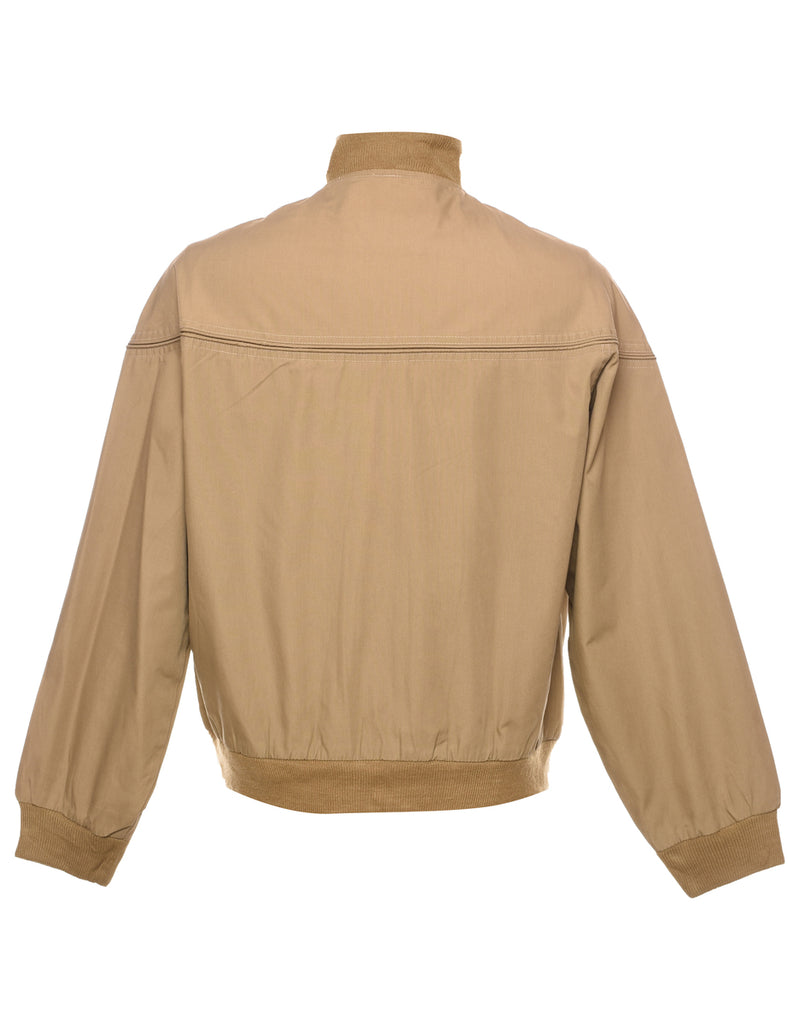 Beige Bomber Jacket - L