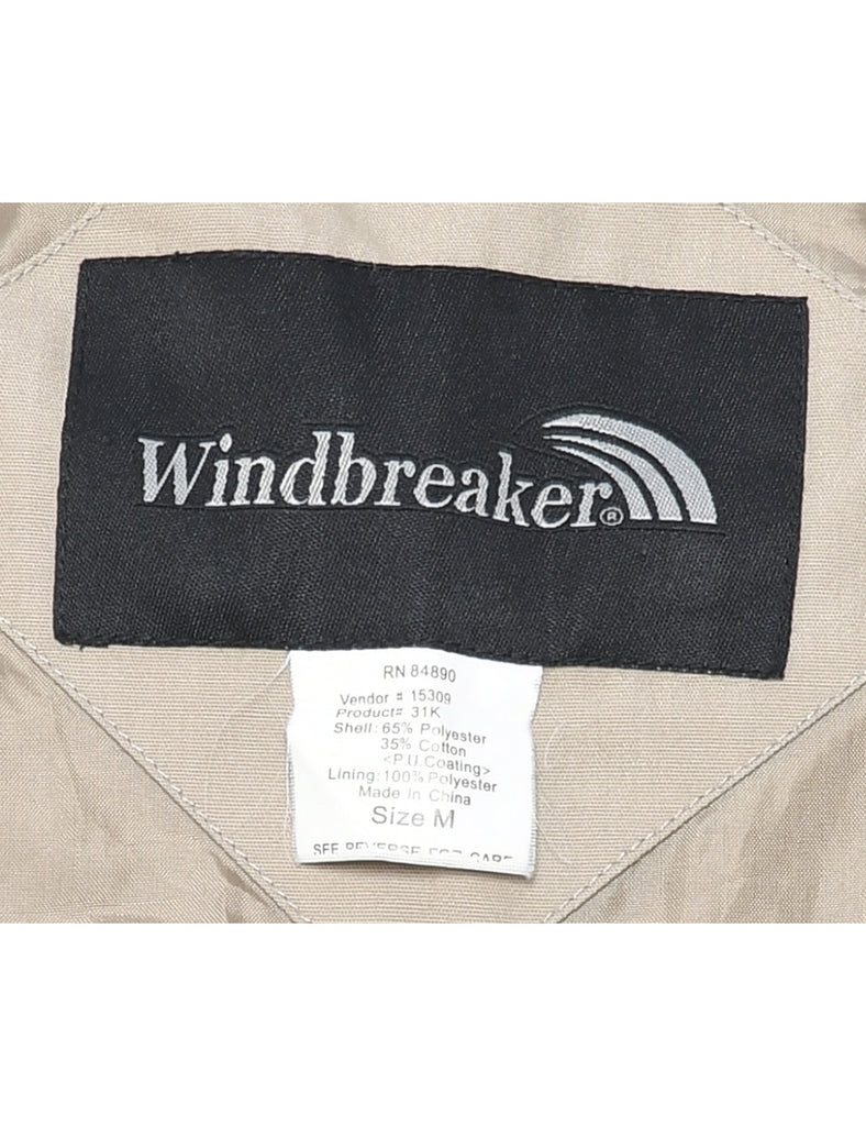 Beige Bomber Jacket - M