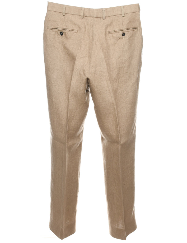 Beige Brooks Brothers Trousers - W34 L34