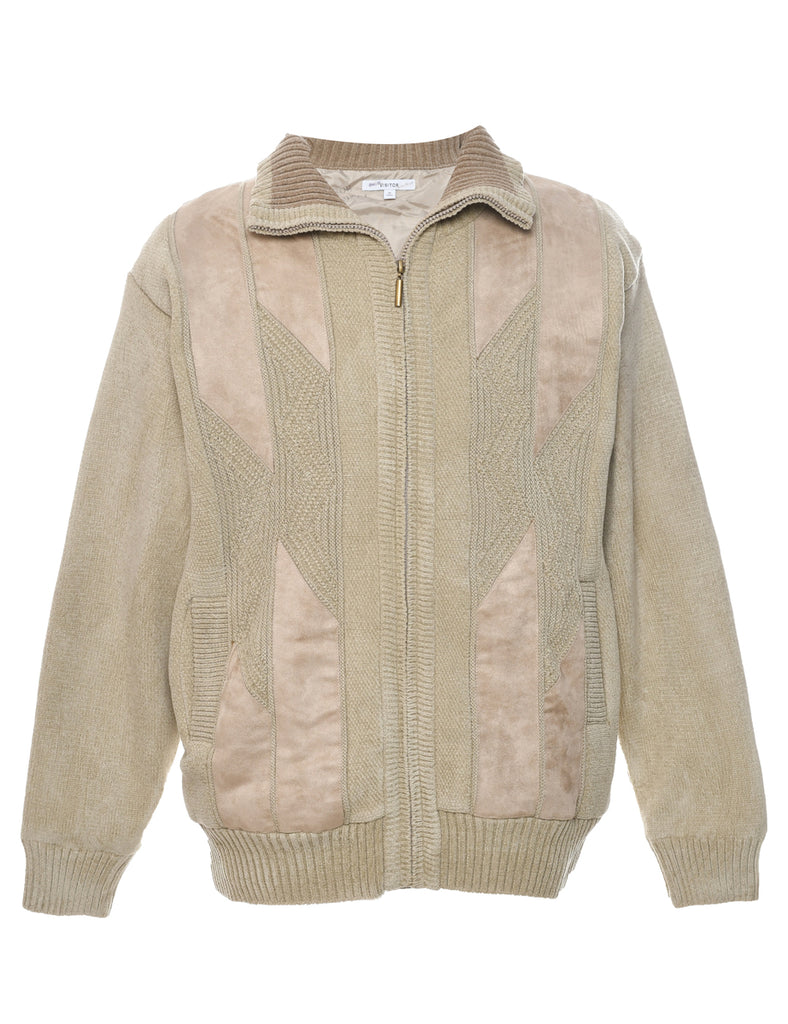 Beige Cardigan - M