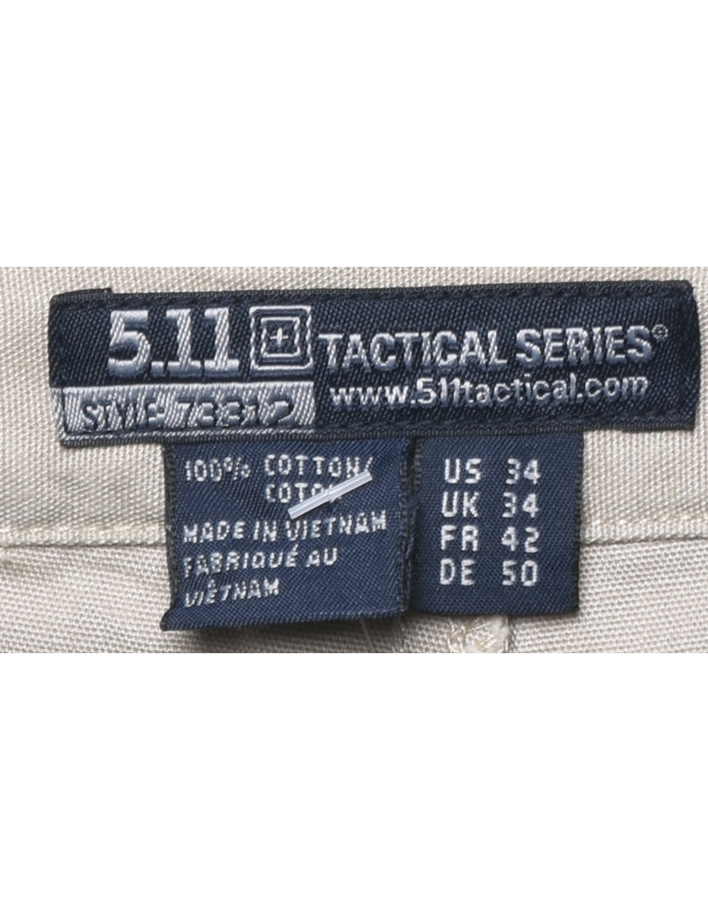 Beige Cargo Shorts - W34 L6