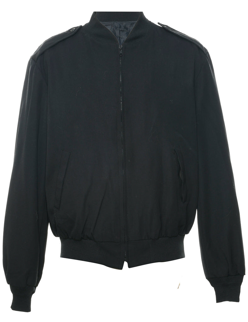 Black Bomber Jacket - XL